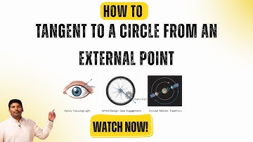 Tangent to a Circle from an External Point | GeoGebra Construction Tutorial in Tamil