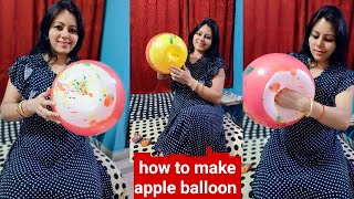how to make apple shape balloon 🎈#appleshape