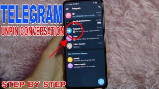 ✅ How To Unpin Conversation on Telegram 🔴 screenshot 5