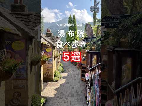 湯布院行くならこれ食べて！湯の坪街道70店舗から超厳選！#shorts #大分グルメ #湯布院 #食べ歩き #ゆふいん#湯布院温泉#大分観光
