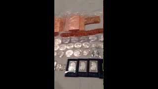 51 Oz. in Silver, 3.5 grams of Gold, and 10 Ibs. of Copper Bullion