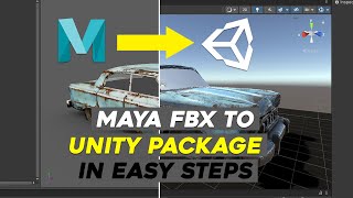 Unity package | How to Export 3D Models WITH PACKED TEXTURES from Maya to Unity