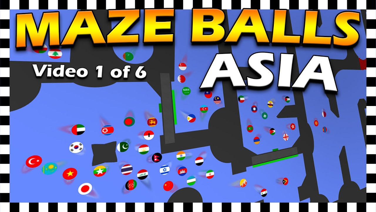 Country Maze Balls Asia - Marble Race