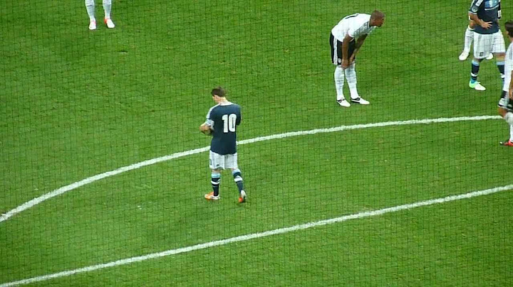 Lionel Messi verschießt Elfmeter - Deutschland : Argentinien