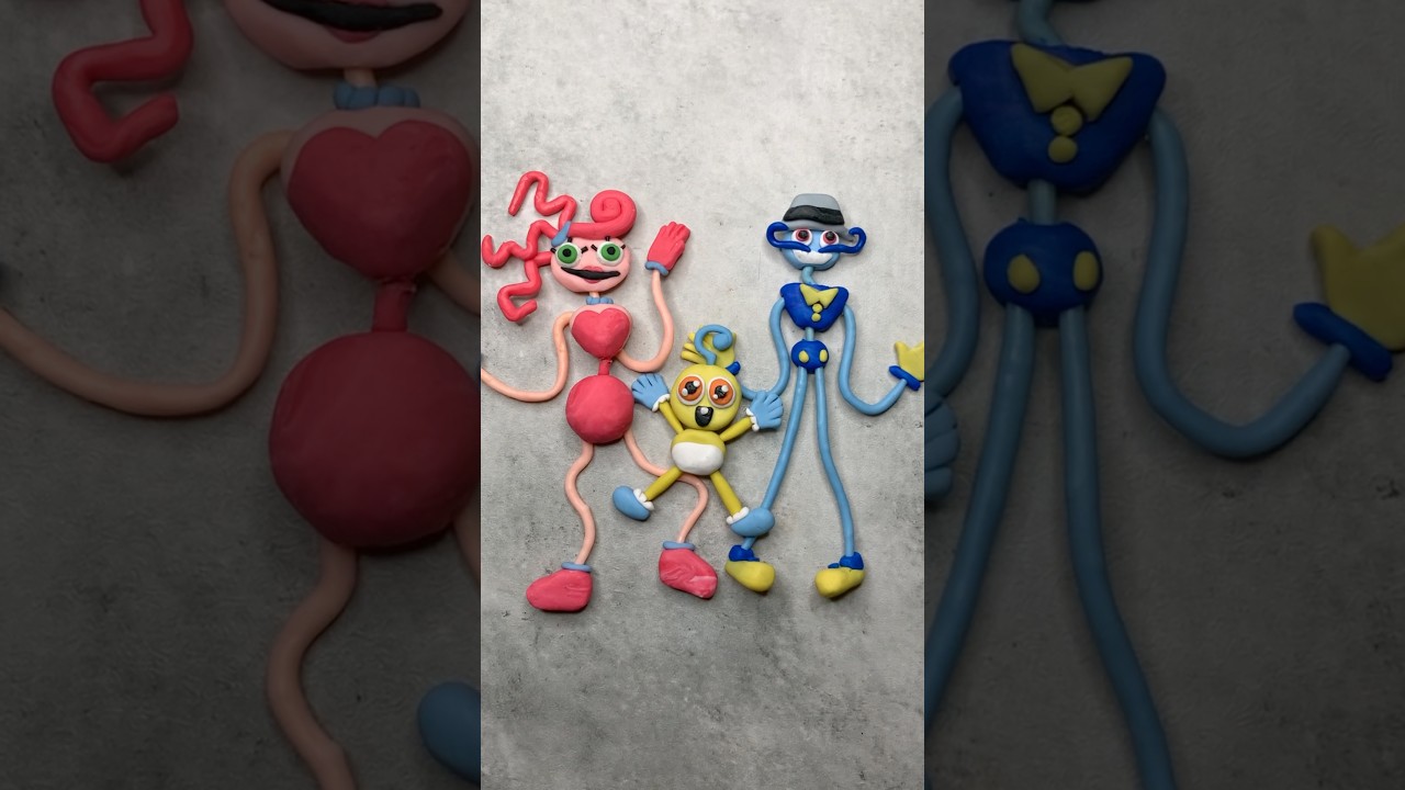 Made Mommy Long Legs family with clay #poppyplaytime