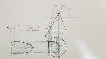 #3 Section of solid Engineering Graphics Mumbai university Section of cone MSBTE DGsir