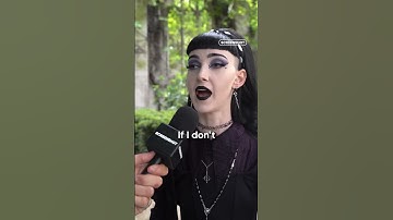 Ze is goth, geen slechterik 💀 #gothstyle #gothculture #publicinterview