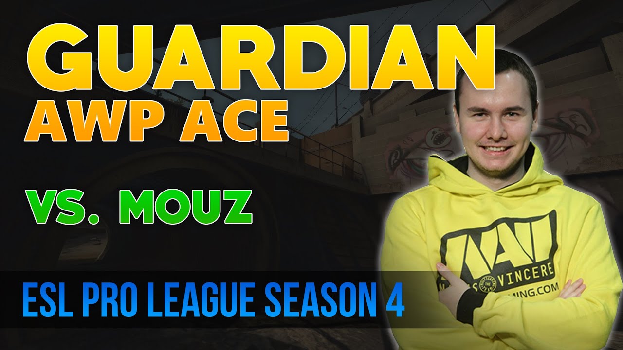 GuardiaN INSANE AWP Ace vs mousesports - ESL Pro League Season 4