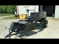 250 gallon reverse flow cook trailer for Tim Adams
