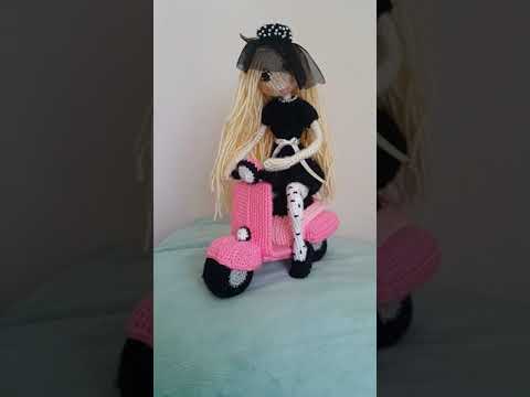 Vespa motorla barbie dunya turunda zeynishandmade