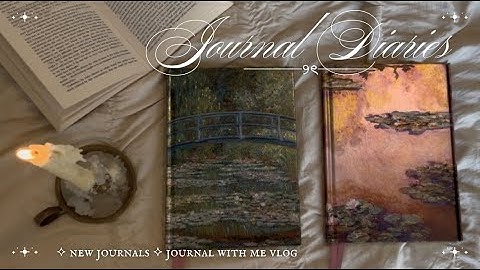 journal diaries｡⋆౨ৎ˚| new journals | gothic art journal spread vlog |