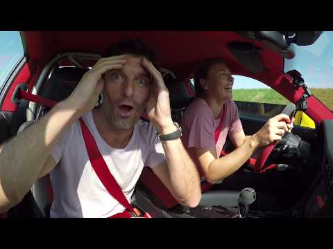 Maria Sharapova & Mark Webber in a 911 GT2 RS - Fast laps on the Porsche test track in Weissach