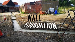 How to pour STEPPED WALL FOUNDATIONS for garden WALL