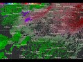 Radar velocity imagery loop of downburst developing over Le Sueur county.