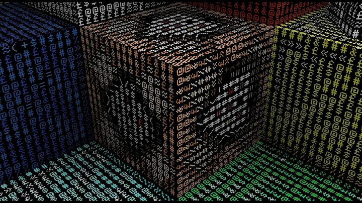 Minecraft but everything is ASCII [Texture Pack]