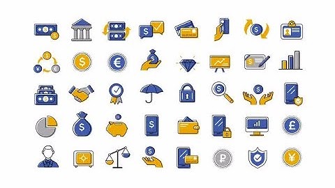 40 Animated Finance And Banking Icons After Effects Templates