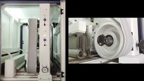 Giantway Segmented Pad Sander- Wide Belt Sander With Electromagnetic Sanding Pad (ESP) System.