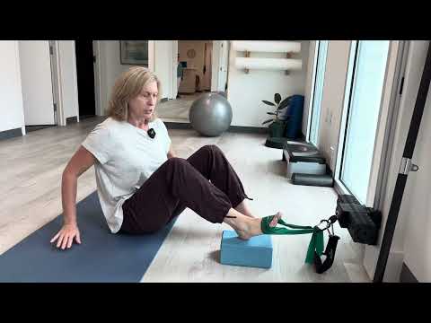 Ankle Exercises with a Theraband demonstrated by Charlotte Area PT