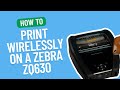 How to Use Wireless/Bluetooth Settings on a Zebra ZQ630 | Smith Corona Labels