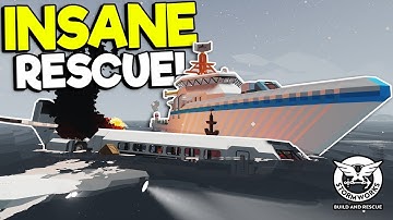 INSANE PLANE CRASH RESCUE WITH SHARKS! - Stormworks: Build and Rescue Gameplay - Survival Mission