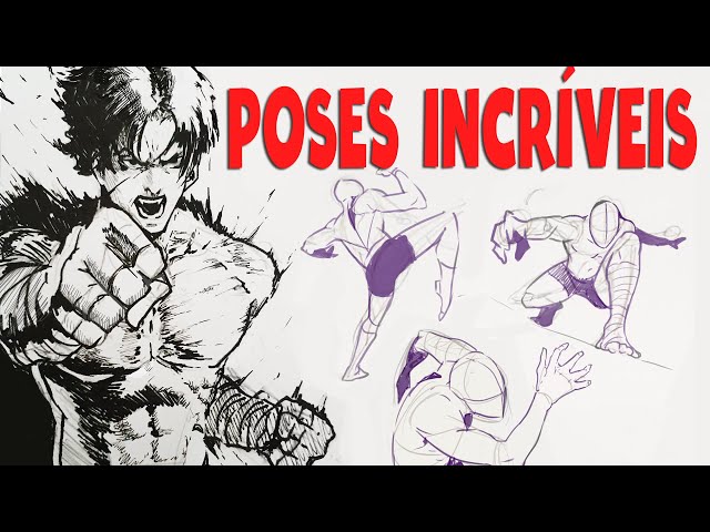 Desenhando personagens com poses dinâmicas passo a passo – Blog da AreaE