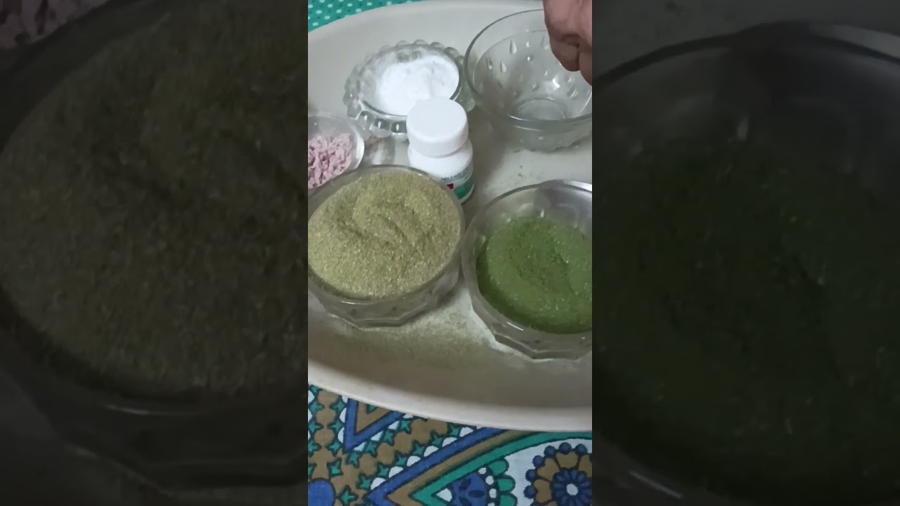 Gharelu Aam aur Neem ke patton se banaye Dant Manjan (Tooth Powder)