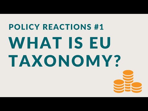 Policy Reactions - EU Taxonomy