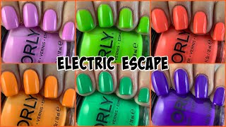 Orly Electric Escape 2021 Summer Collection | Review and Swatches | orlycolorpass | judinkanailart
