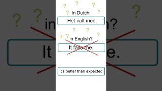 Funny Dutch (B1) it falls with  #dutchlanguage #learndutch
