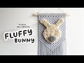 Macrame Wall Hanging Fluffy Bunny