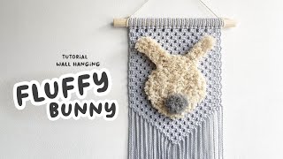 Macrame Wall Hanging Fluffy Bunny