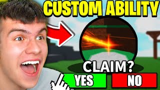 How To Get The CUSTOM ABILITY + SHOWCASE In Roblox ABILITY WARS!
