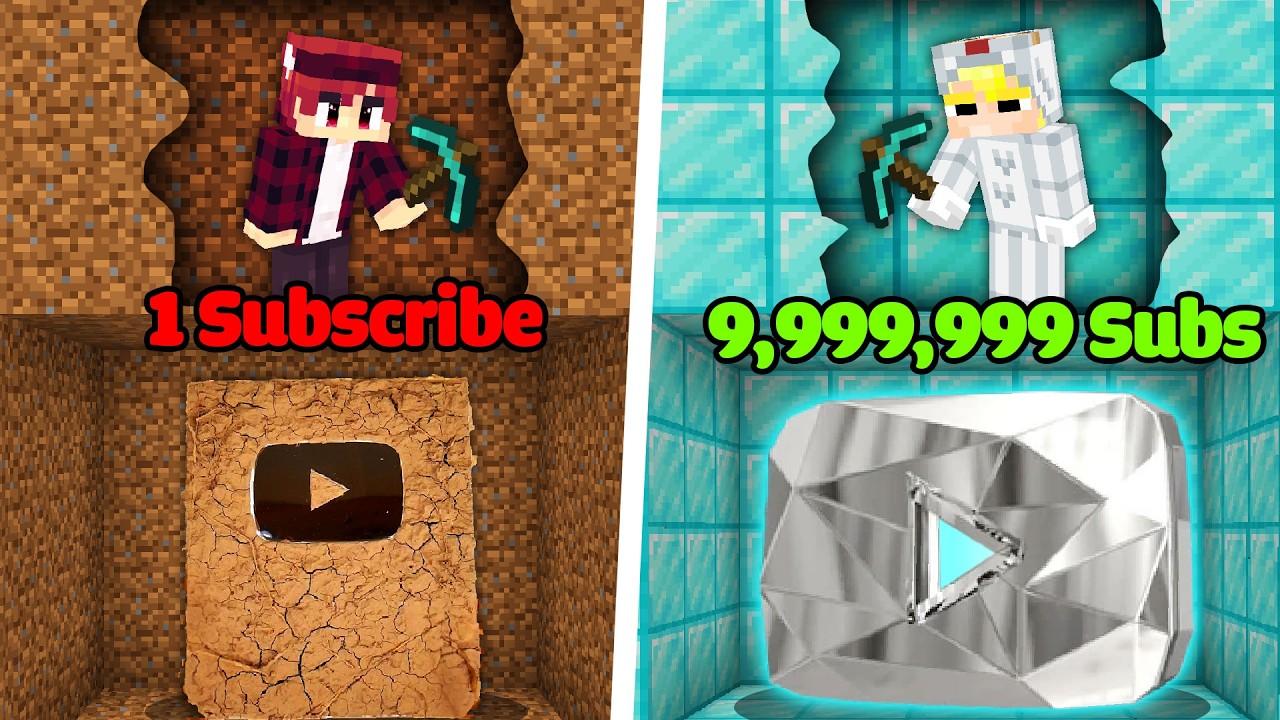 Tô Gà Thử Thách Đào Kho Báu Youtube Trong Minecraft