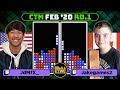 RECORD HIGHEST COMBINED SCORE AT CTM!! FEB 2020 - ROUND 1 - Joseph vs. Jake - Classic Tetris Monthly