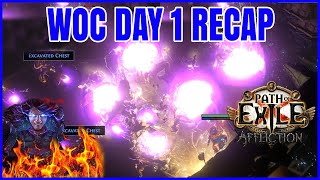 POE 3.23 Wave of Conviction IGNITE Elementalist Leaguestart Day 1 Recap | Path of Exile Affliction