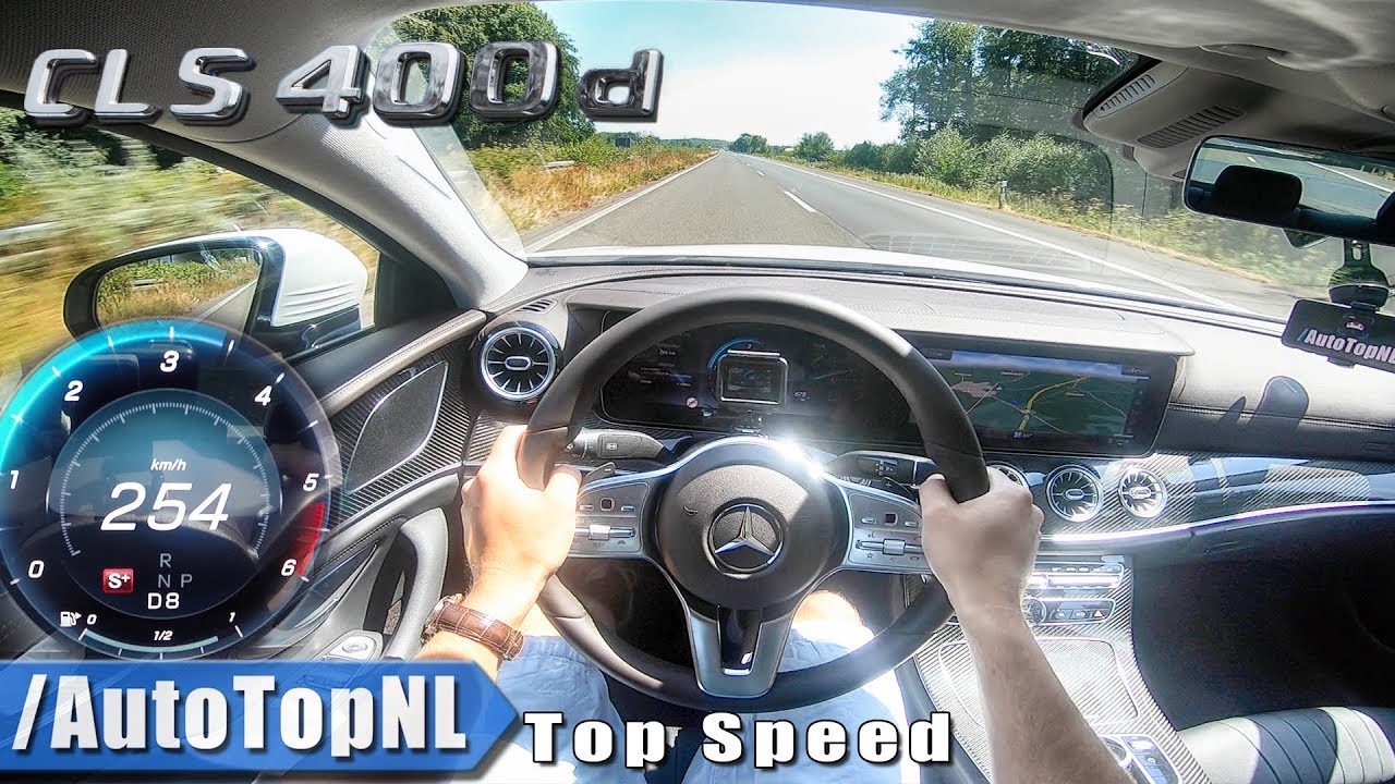 4matic amg 2019 Mercedes CLS 400d 4Matic AUTOBAHN POV TOP SPEED by AutoTopNL
