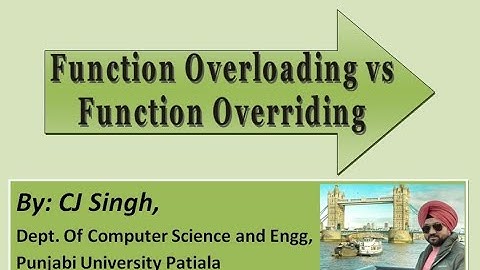 Function Overriding , Function Overloading vs Function Overriding in C++.