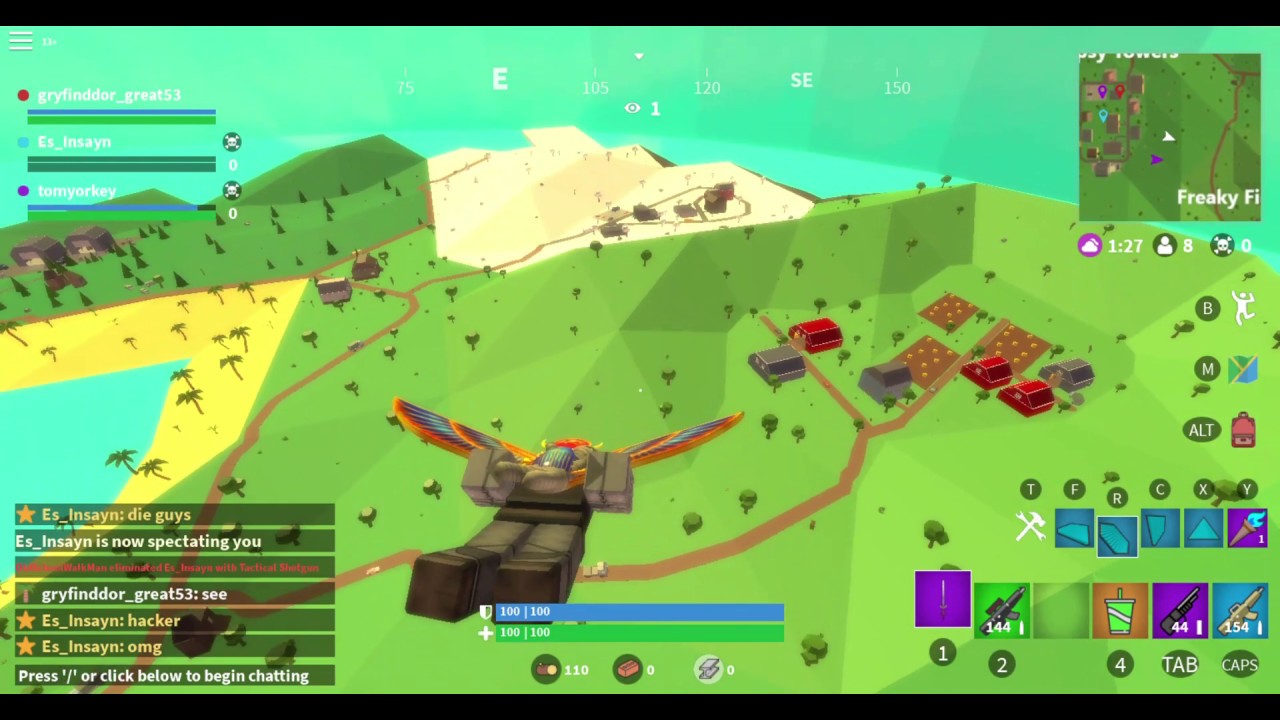 INSANE HACKER IN ISLAND ROYALE!!!