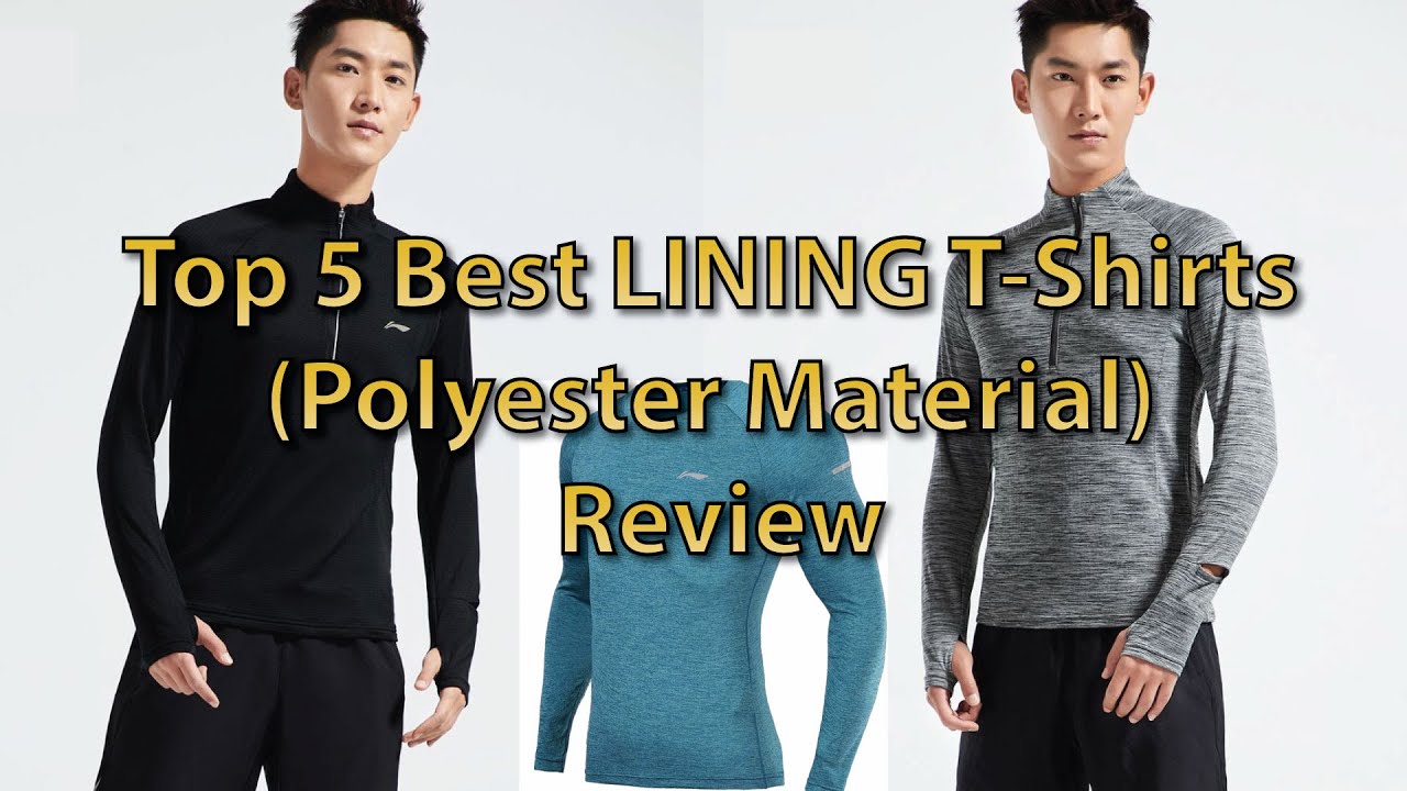 Top 5 Best LINING T Shirts Polyester Material Review YouTube
