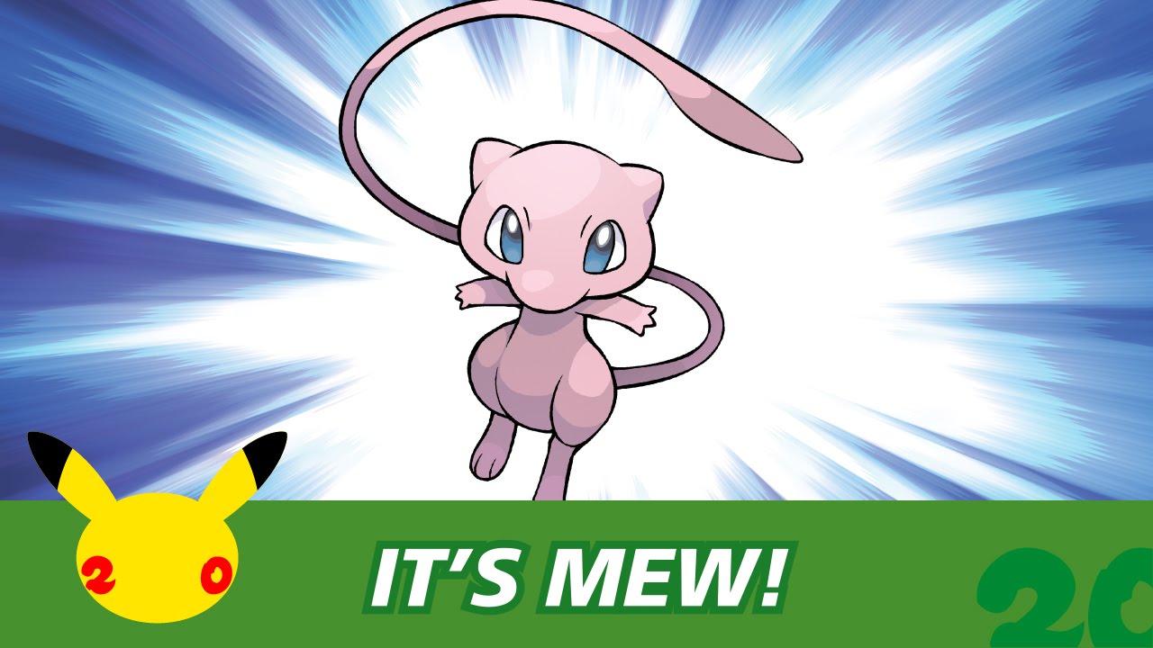 Celebrate Pokemon20 with the Mythical Pokémon Mew! YouTube