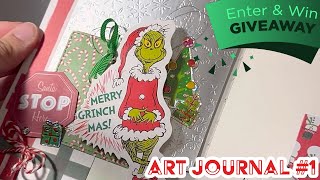 Giveaway Update + Project Share of my first Art Journal entry!