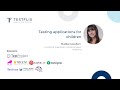 “Testing applications for children” by Nadia Cavalleri | TestFlix 2020