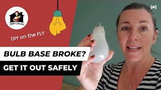 How To Get Light Bulb Base Out Of Socket - Without Getting Shocked