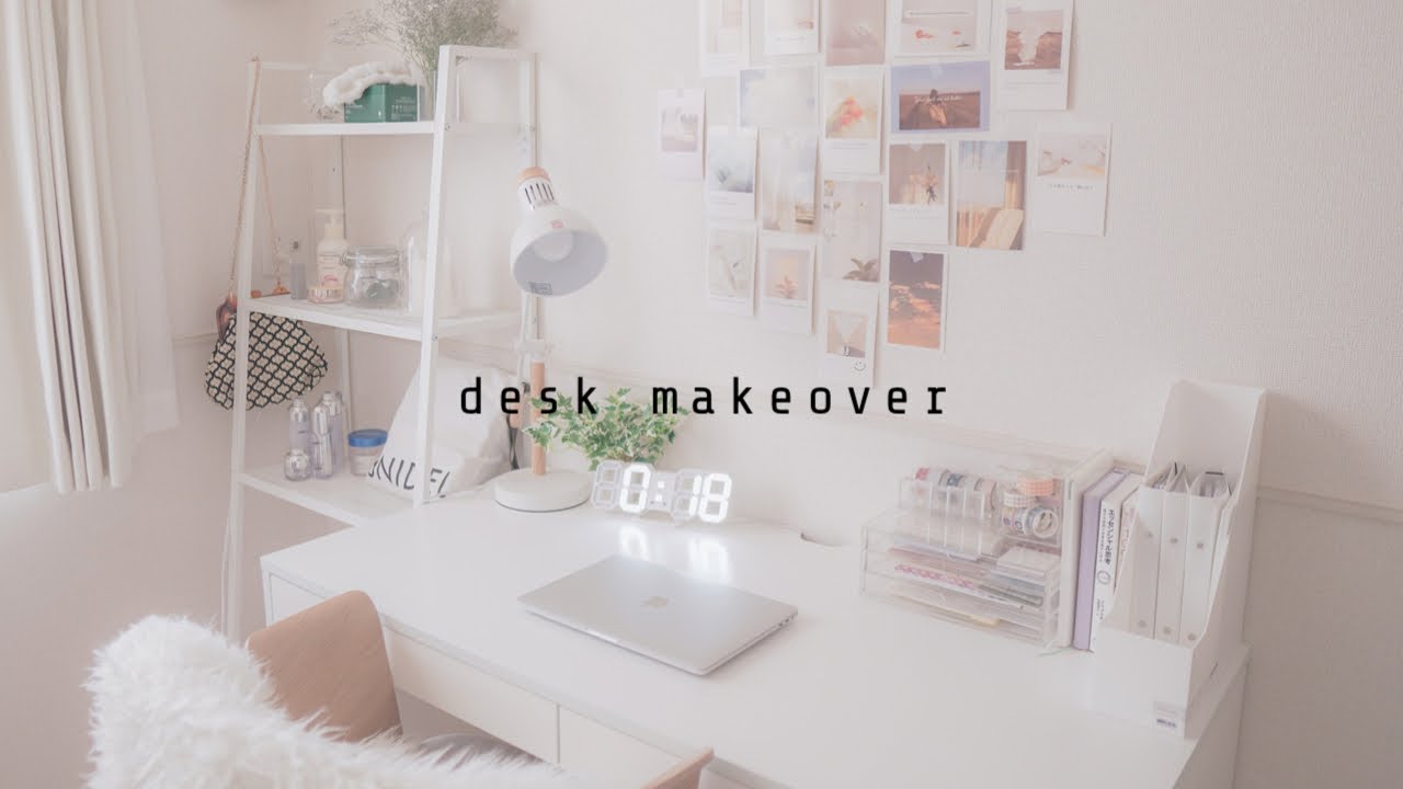 Desk Makeover 新しいデスクと文房具の収納 無印良品 ダイソー ニトリ デスクツアー Youtube