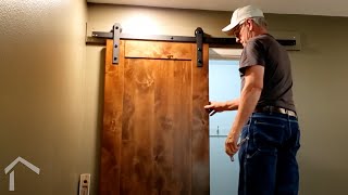 Building a Custom Barn Door Out of Alder for a Master Bedroom Closet