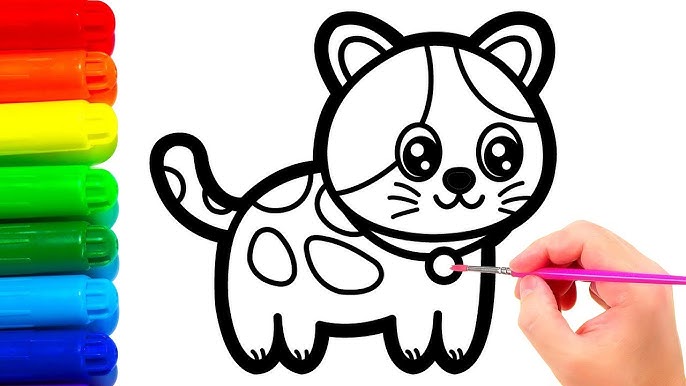 Uning mushukini tish chotkasi bilan chizish