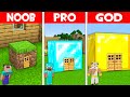 WHO BUILD BETTER ONE BLOCK HOUSE NOOB vs PRO vs GOD? DIRT vs DIAMOND vs GOLD HOUSE in Minecraft!