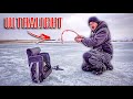 The BIGGEST FISH I've Ever Seen While Ice Fishing!!! (Had To Drill Another Hole)