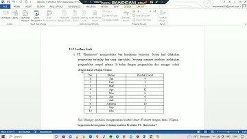 APLIKASI POM-QM. PRODUCTIVITY dan QUALITY (Latihan 1 Quality)