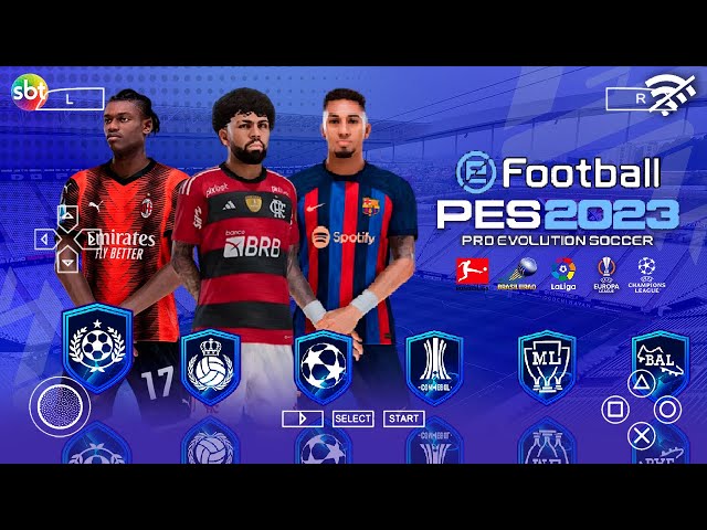 ✓ eFootball PES 2023 Leve PPSSPP C/ Brasileirão & Europeu 100